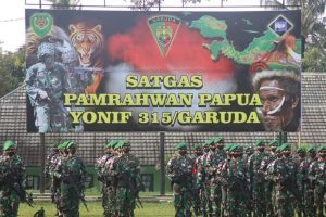 Perkuat Amankan Papua, 400 Prajurit Yonif 315/Garuda Diberangkatkan