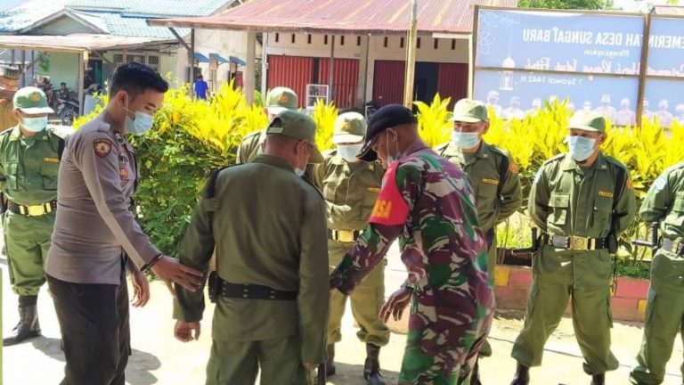 Sinergitas TNI-POLRI Tingkatkan Kedisiplinan Anggota Linmas