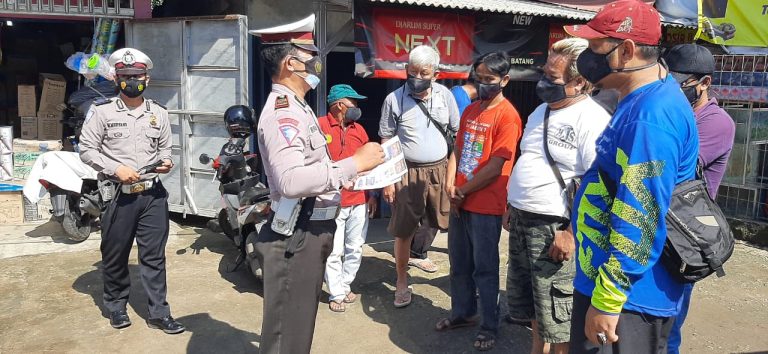 Check Point PPKM Simpang Prumpung Digelar Polsek Gunungsindur