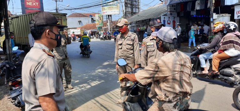 Polsek Gunung Sindur Ops Yustisi Check Point Stasioner