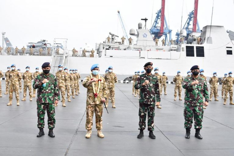 Usai Tugas di Lebanon, KRI Sultan Hasanuddin 366 Tiba di Tanah Air
