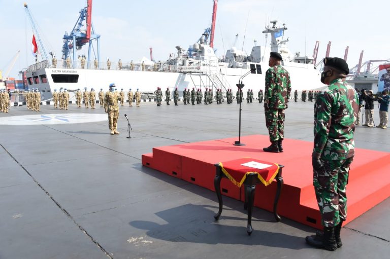 16 Bulan Misi Perdamaian, KRI Sultan Hasanuddin-366 Tiba di Tanah Air