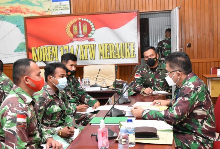 Tim Post Audit Itjenad Awasi dan Periksa Program Kerja Korem 174/ATW Merauke