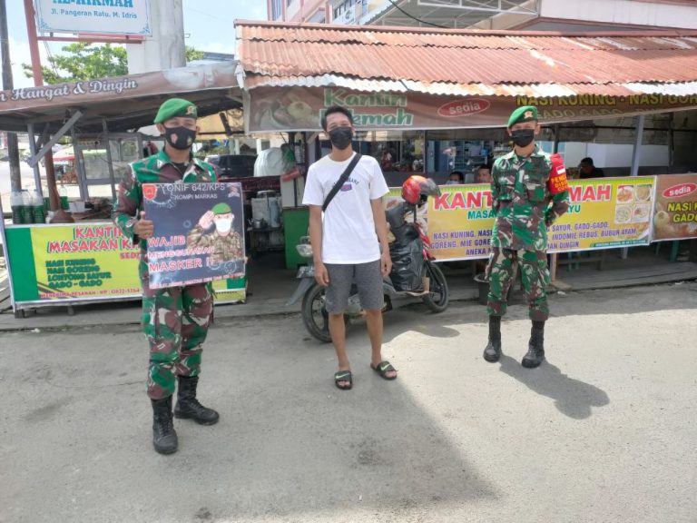 Personel Yonif 642/Kapuas Gencar Melaksanakan Pengetatan
