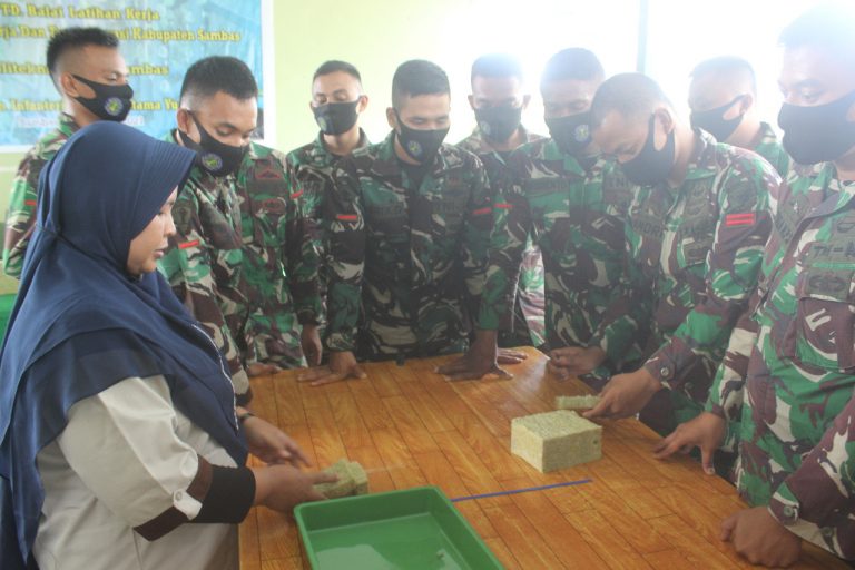 Prajurit Yonif 645 Dapatkan Pelatihan Budidaya Tanaman Hidroponik