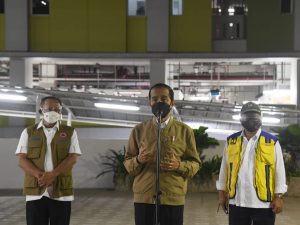 Jokowi Tinjau Kesiapan Rusun Pasar Rumput untuk Isolasi