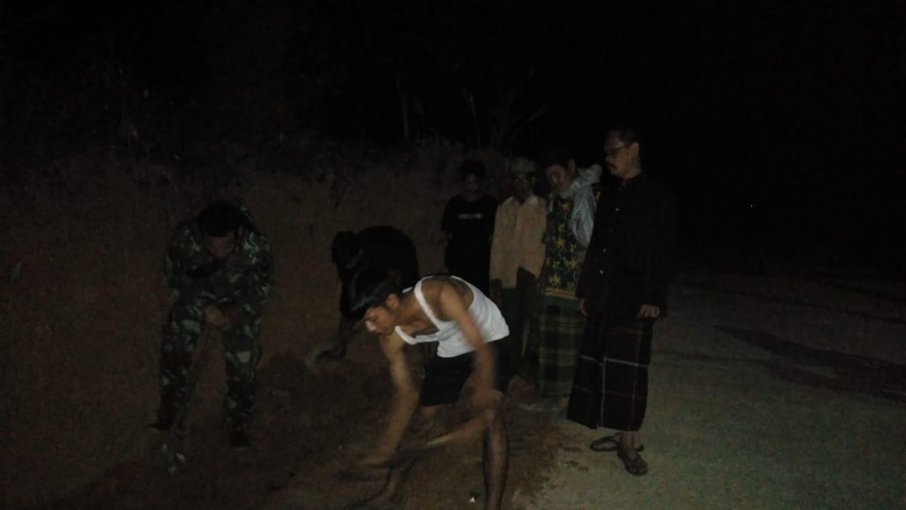 Kebut Pembangunan di Cianjur Satgas TMMD Tak Kenal Lelah Siang Malam