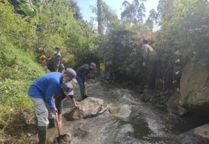 Progres Pembangunan IPAL Komunal di Kampung Goha Lebak Dicek Sektor 1