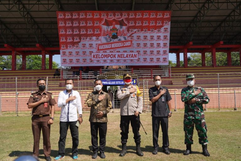 Momentum HUT RI, Polres Batang Gelar Vaksinasi Merdeka Candi