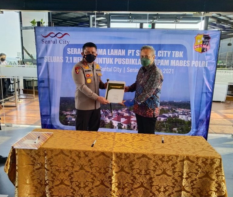 Lahan Seluas 7,1 Hektar Sentul City Dihibahkan Untuk Pembangunan Pusdiklat Propam Mabes Polri