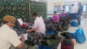Marinir TNI AL Gelar Donor Plasma Konvalescent