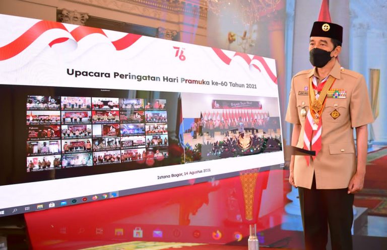 Presiden Minta Pramuka Harus Jadi Pelopor Disiplin Prokes
