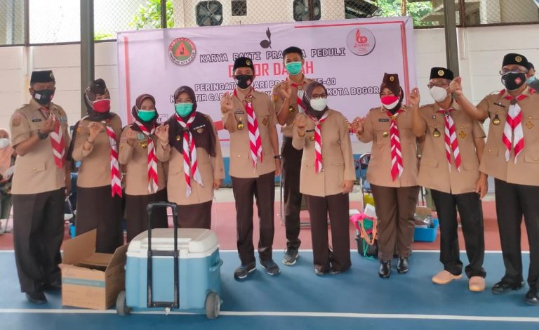 Kwarcab Kota Bogor Gelar Aksi Donor Darah di Hari Pramuka ke-60