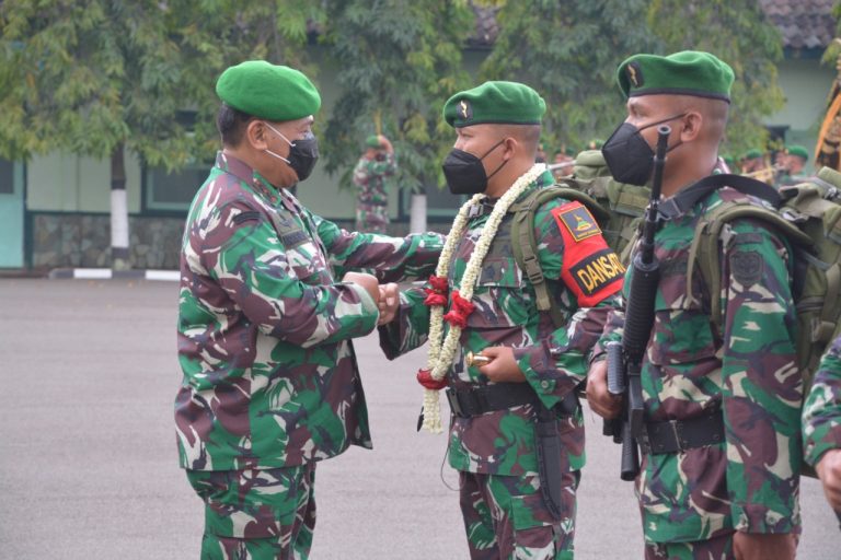 Bawa Keberhasilan Gemilang, Pangdam III/Slw Sambut Langsung Yonif 310/KK Purna Tugas
