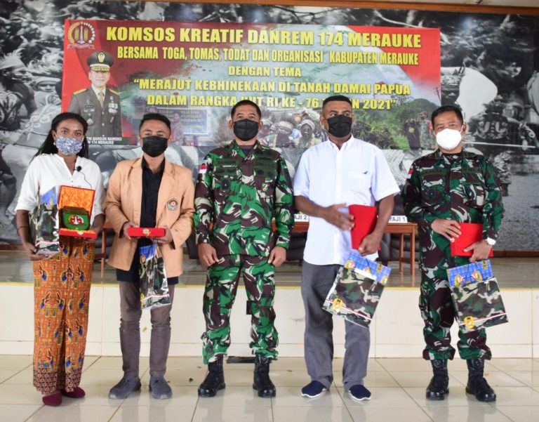 Danrem Pimpin Komsos Kreatif Ciptakan Merauke Sebagai Tanah Damai Di Papua