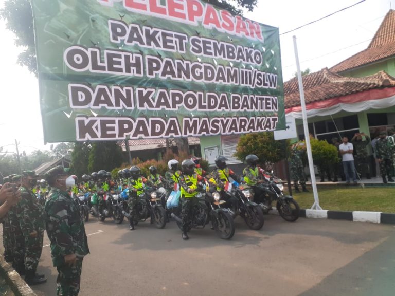 Masyarakat Serang Terima Distribusi 1.000 Paket Sembako