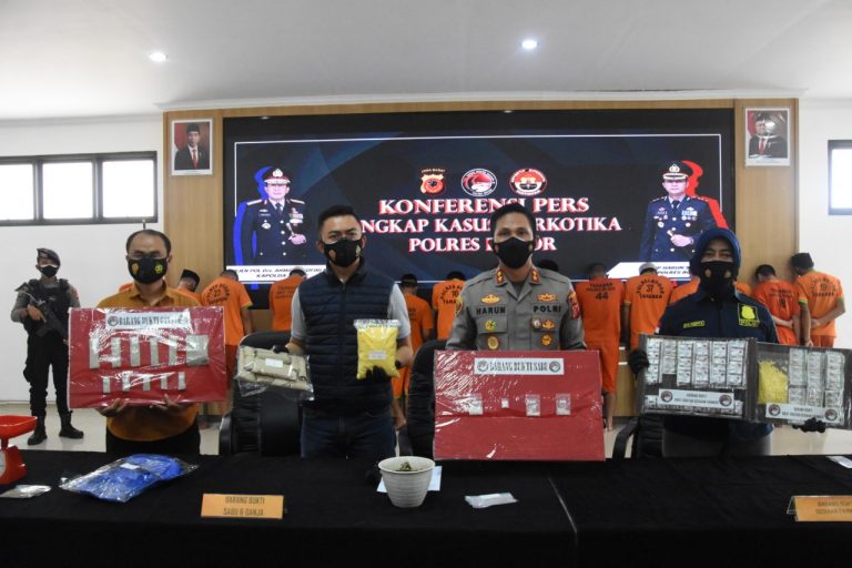 Dari 10 Kasus Narkotika di Polres Bogor, 1 Tsk Warga Afganistan