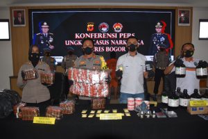 Polres Bogor Kembali Ungkap Home Industri Narkotika Jenis Tembakau Sintetis