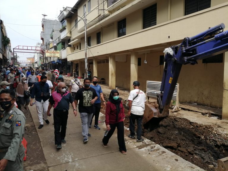 Cek Pekerjaan Penataan Kawasan Suryakencana tinggal 68 hari lagi, Sekda Syarifah Minta Penambahan Tenaga Kerja