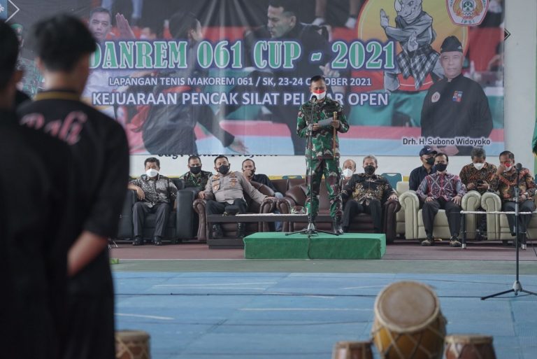Danrem Cup 2021 Kejuaraan Pencak Silat Digelar di Lapangan Tenis
