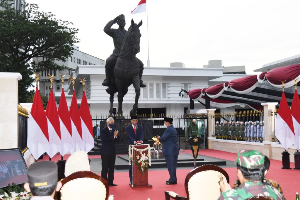 Tugu Api Semangat Indonesia Merdeka Tidak Pernah Padam Diresmikan Presiden Jokowi