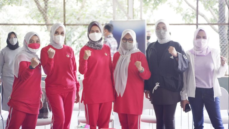 DWP Gelar Senam Bogor Berlari Antar Unit