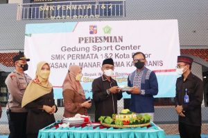 Sport Center SMK Permata 1 dan 2 Kota Bogor Diresmikan Wali Kota Bogor