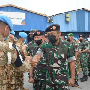 Kontingen Garuda UNIFIL 2022 Chalk 1 Dilepas Komandan PMPP TNI