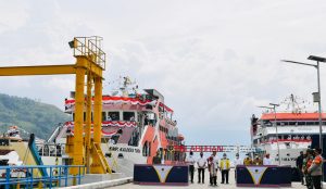 Presiden Resmikan Tujuh Pelabuhan Penyebrangan dan Empat KMP