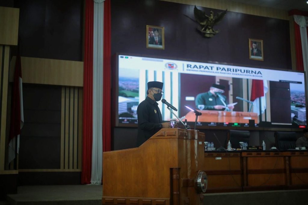 Saat Rapat Paripurna Wali Kota Bogor Sampaikan Tiga Raperda