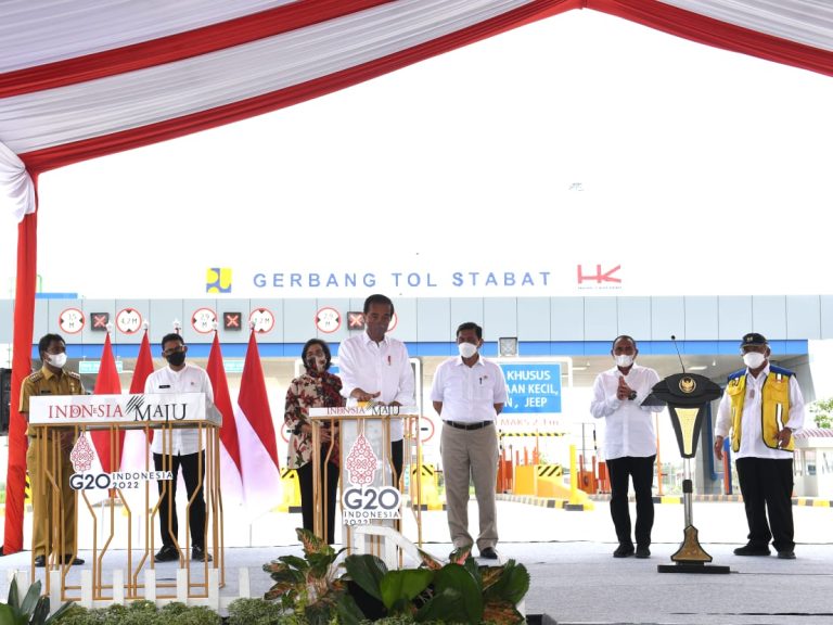 Jalan Tol Binjai-Langsa Seksi I Binjai-Stabat Diresmikan Presiden
