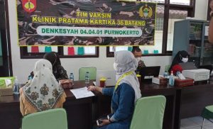 Kodim Gelar Vaksinasi Booster untuk Pegawai ATR/BPN Batang