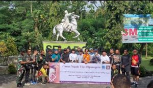 Gowes Historis dan Baksos Korem 072/Pamungkas di Goa Selarong Bantul