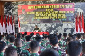 Para Prajurit di Perbatasan RI-PNG Diarahkan Danrem