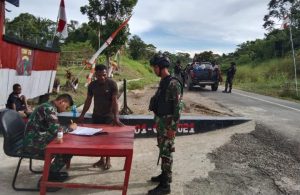 Satgas Pamtas RI-PNG Gelar Sweeping di Perbatasan