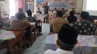 Sosialisasi dan Pembentukan Panitia Pilkades Dihadiri Danramil