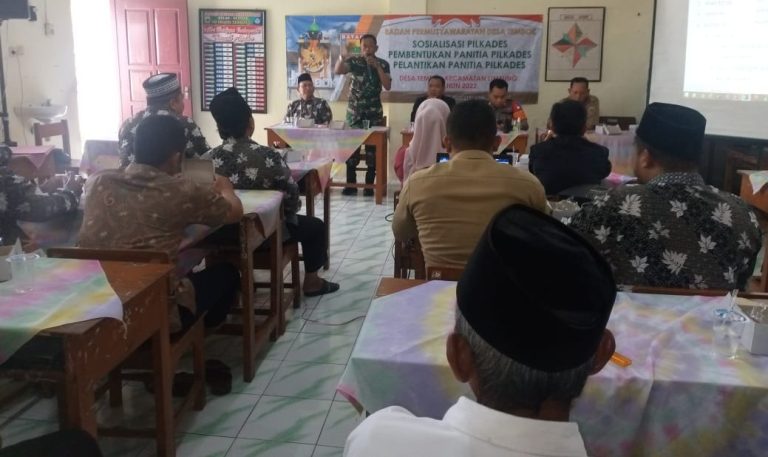 Sosialisasi dan Pembentukan Panitia Pilkades Dihadiri Danramil