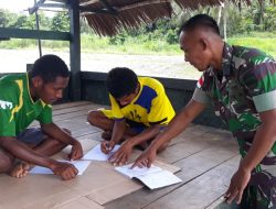 Bina Pemuda di Perbatasan, Satgas Pamtas Berikan Pelatihan Gratis Kiat Mendaftar TNI