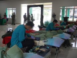 Rayakan HUT Ke 76, Persit KCK Dim Batang Gelar Donor Darah