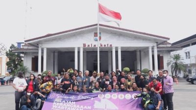 Dedie Sambut Rombongan Jelajah Kebangsaan Wartawan di Balai Kota Bogor
