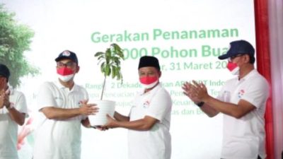 Cegah Bencana di Kota Bogor, 1.000 Bibit Pohon Buah Ditanam