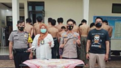 Polisi Amankan Belasan Remaja Pelaku Tawuran di Karadenan Bogor Saat Sahur