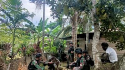 Wujudkan Kemanunggalan TNI Rakyat, Bersama Warga Perbatasan Papua