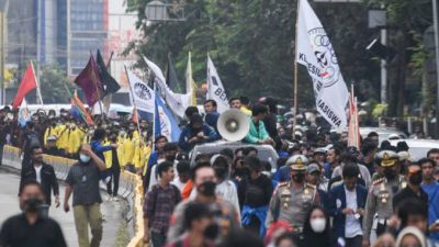 Aksi Demo Mahasiswa 21 April Sampaikan 7 Tuntunan, 9.915 personel Dikerahkan