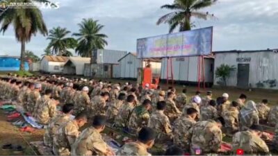 Pasukan Garuda XX-S Monusco Rayakan Lebaran di Kongo
