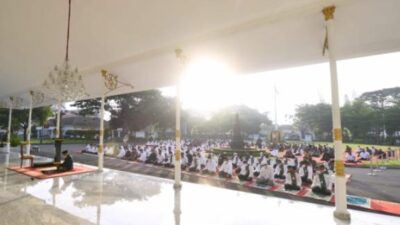 Presiden Laksanakan Salat I’dul Fitri di Halaman Istana Yogyakarta