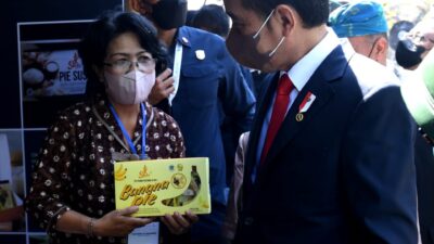 Rumah Resiliensi Indonesia di Pameran Adexco 2022 Dikunjungi Presiden