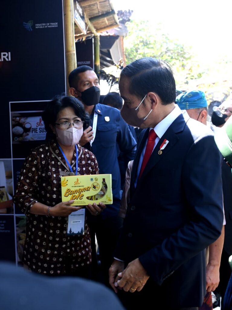 Rumah Resiliensi Indonesia di Pameran Adexco 2022 Dikunjungi Presiden