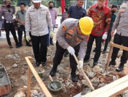 Kapolres Letakan Batu Pertama Pembangunan Gedung Utama Polres Bogor