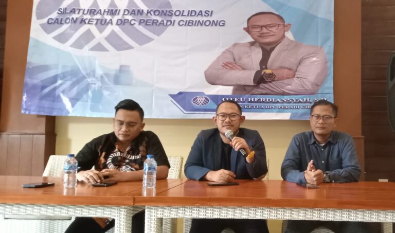 Oteu Herdiyansah Deklarasi Pencalonan Ketua DPC PERADI Cibinong